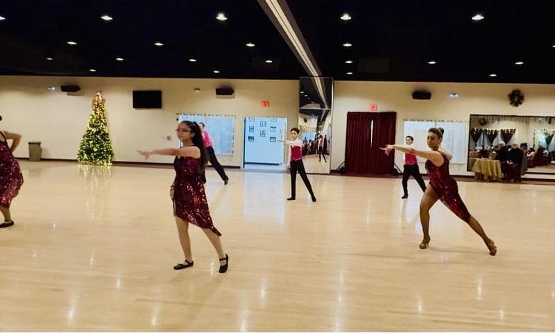 Teen DanceSport class performance -  Samba - Dance The Night